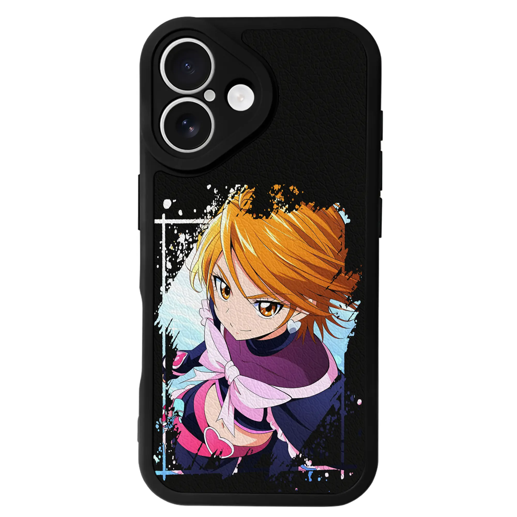 プリキュア グッズ,美墨なぎさ - IPhone 16シリーズ対応 ・ シリコンスマホケース ・ レザー調 ・ 高精度フィット ・ 耐衝撃 ・ ワイヤレス充電対応 ・ 精密カット